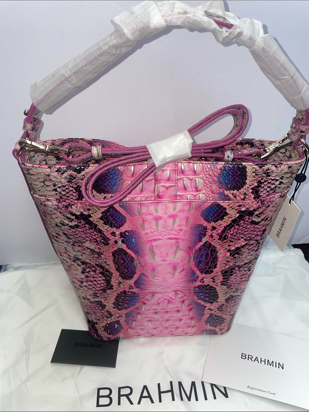 NWT Brahmin ‘Shira’ Ombre Melbourne Satchel - Picture 2 of 13